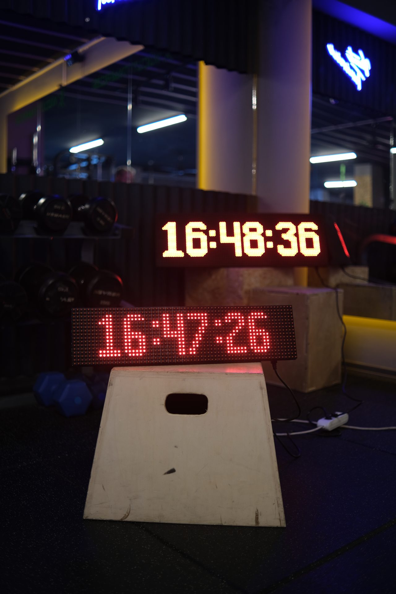 RepClock ön yüz, saat modu